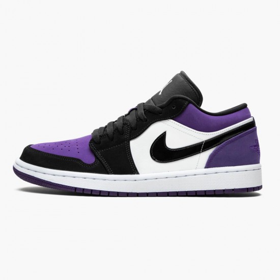 Stockx Nike Air Jordan 1 Low Court Purple 553558-125 Shoes