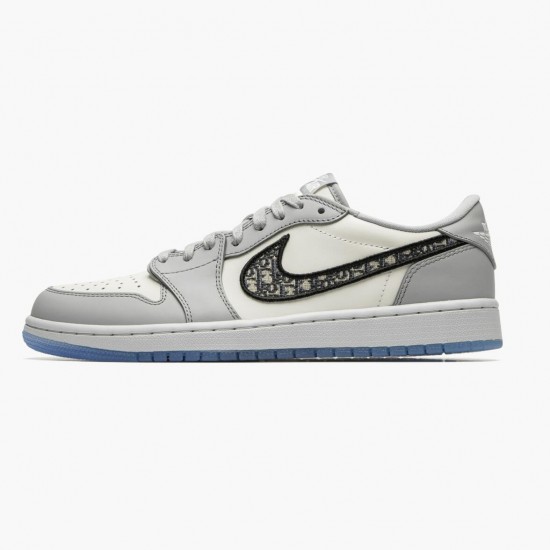 Stockx Nike Air Jordan 1 Retro Low Wolf Grey Sail Photoson Dust CN8608-002 Shoes