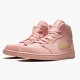 Stockx Nike Air Jordan 1 Mid Coral Gold 852542-600 Shoes