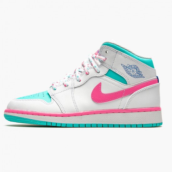 Stockx Nike Air Jordan 1 Mid Digital Pink 555112-102 Shoes