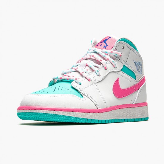 Stockx Nike Air Jordan 1 Mid Digital Pink 555112-102 Shoes