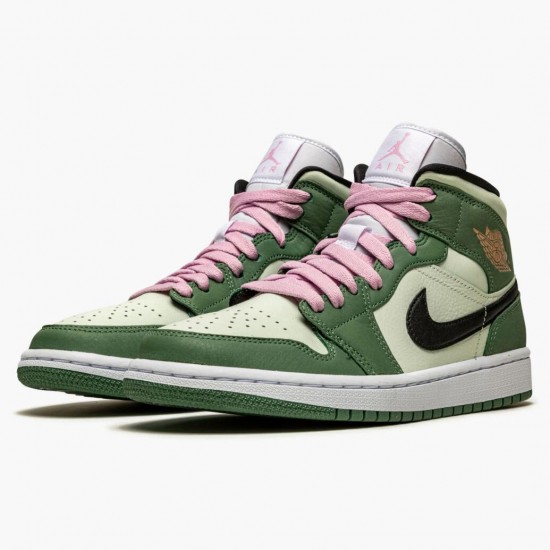 Stockx Nike Air Jordan 1 Mid SE Dutch Green CZ0774-300 Shoes