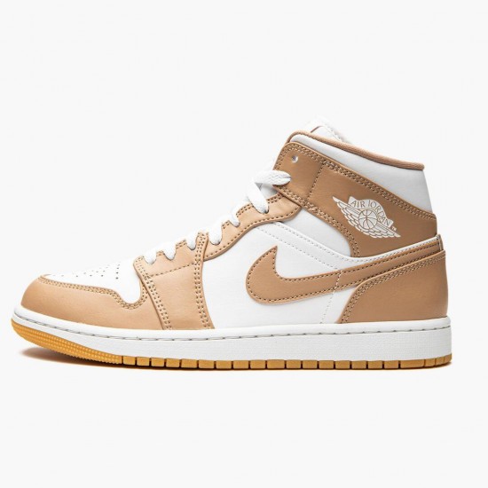 Stockx Nike Air Jordan 1 Mid Tan Gum 554724-271 Shoes