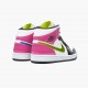 Stockx Nike Air Jordan 1 Mid White Black Cyber Pink CZ9834-100 Shoes