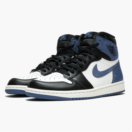 Stockx Nike Air Jordan 1 Retro High Blue Moon 555088-115 Shoes