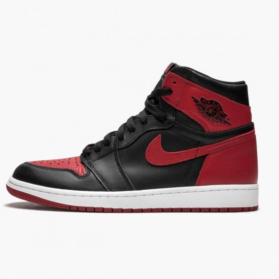 Stockx Nike Air Jordan 1 Retro High OG Banned Bred 555088-001 Shoes