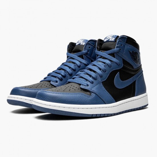 Stockx Nike Air Jordan 1 Retro High OG Dark Marina Blue 555088-404 Shoes