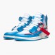 Stockx Nike Air Jordan 1 Retro High Off-White University Blue AQ0818-148 Shoes