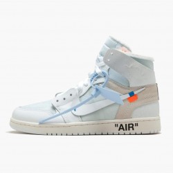 Stockx Nike Air Jordan 1 Retro High Off-White White AQ0818-100 Shoes