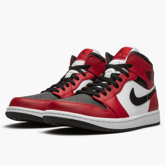 Stockx Nike Air Jordan 1 Mid Chicago Black Toe 554724-069 Shoes