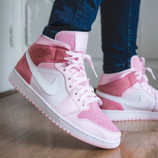 Stockx Nike Air Jordan 1 Mid Digital Pink CW5379-600 Shoes