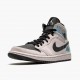 Stockx Nike Air Jordan 1 Mid Dirty Powder Iridescent Barely BQ6472-602 Shoes