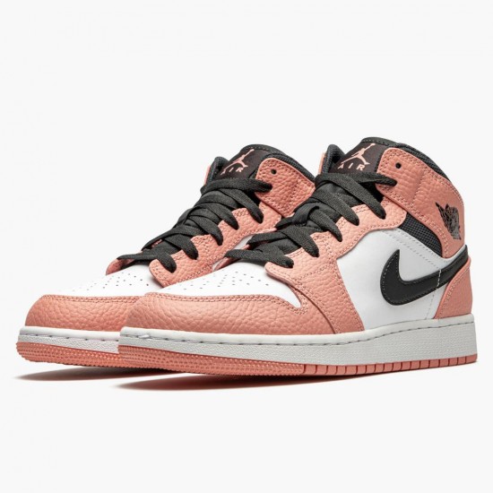 Stockx Nike Air Jordan 1 Mid Pink Quartz 555112-603 Shoes