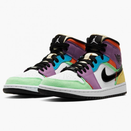 Stockx Nike Air Jordan 1 Mid SE Multicolor CW1140-100 Shoes