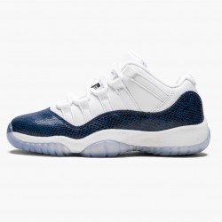 Stockx Nike Air Jordan 11 Low Navy Snakeskin CD6847-102 Shoes