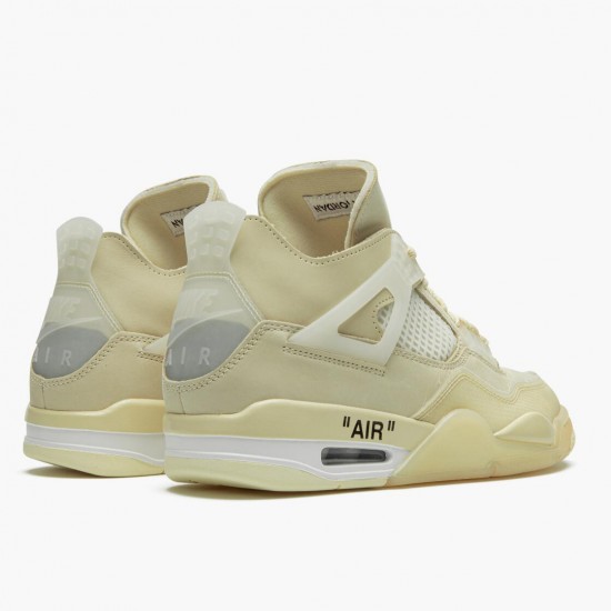 Stockx Nike Air Jordan 4 Retro Off-White Sail CV9388-100 Shoes