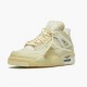 Stockx Nike Air Jordan 4 Retro Off-White Sail CV9388-100 Shoes