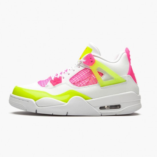 Stockx Nike Air Jordan 4 Retro White Lemon Pink CV7808-100 Shoes