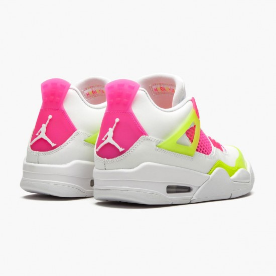 Stockx Nike Air Jordan 4 Retro White Lemon Pink CV7808-100 Shoes