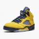 Stockx Nike Air Jordan 5 Retro Michigan 2019 AmarilloCollege Navy CQ9541-704 Shoes