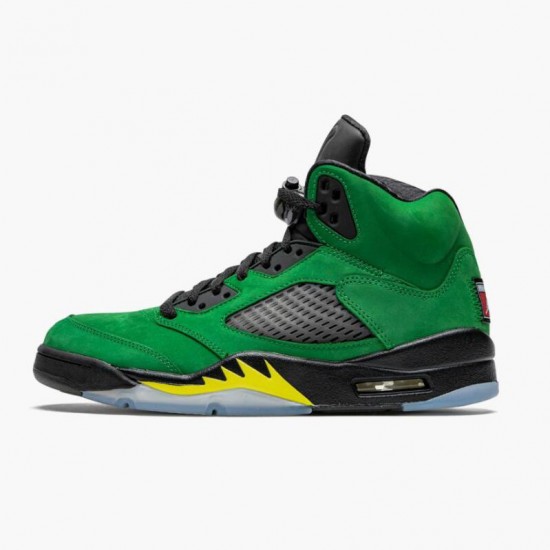 Stockx Nike Air Jordan 5 Retro SE Oregon Green Yellow CK6631-307 Shoes