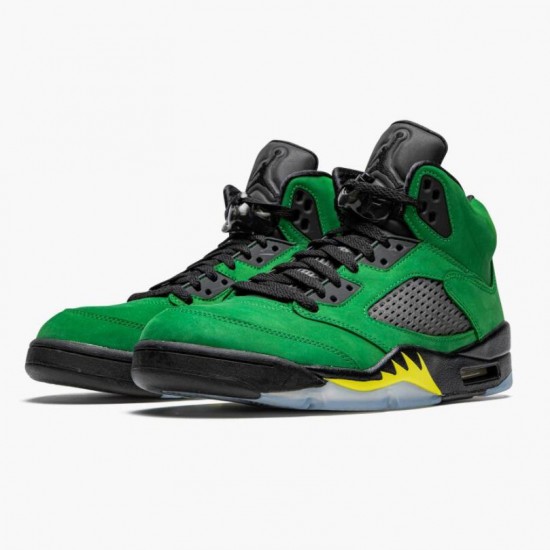 Stockx Nike Air Jordan 5 Retro SE Oregon Green Yellow CK6631-307 Shoes