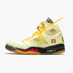 Stockx Nike Off-White x Air Jordan 5 Retro Sail DH8565-100 Shoes