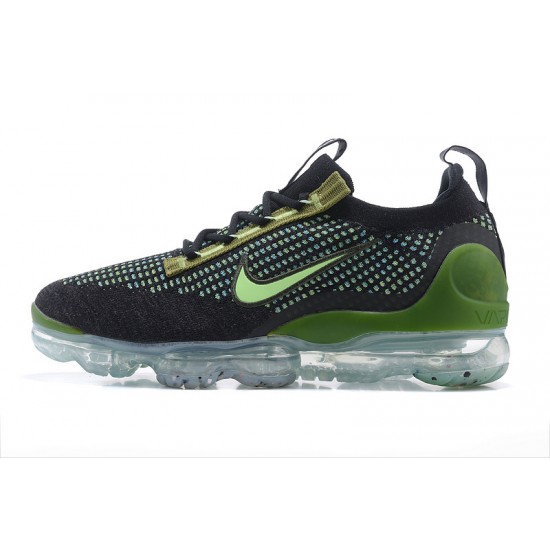 Stockx Nike Air VaporMax 2021 Flyknit Black Green DQ7640-001 Shoes Women/Men