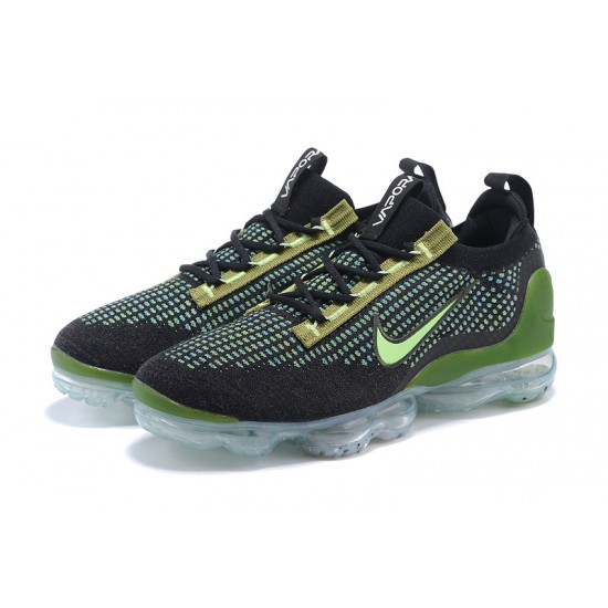 Stockx Nike Air VaporMax 2021 Flyknit Black Green DQ7640-001 Shoes Women/Men