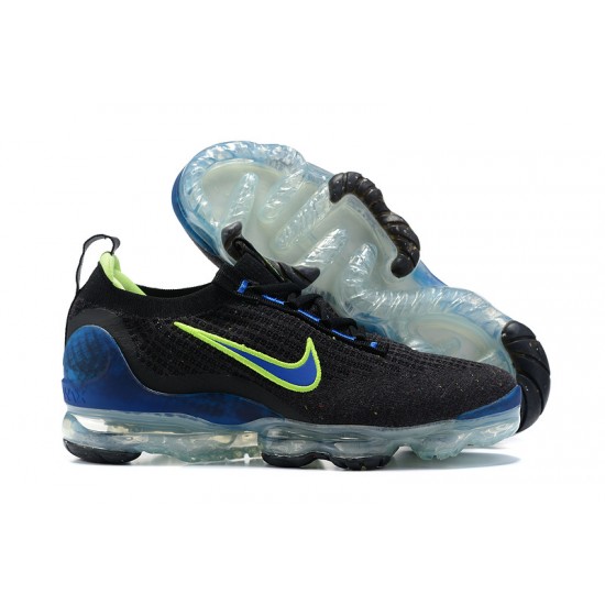 Stockx Nike Air VaporMax 2021 Flyknit Black Green and Blue Shoes Women/Men