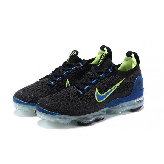 Stockx Nike Air VaporMax 2021 Flyknit Black Green and Blue Shoes Women/Men