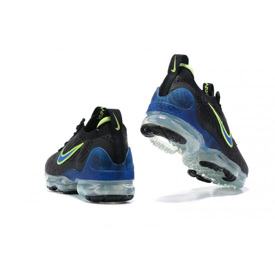 Stockx Nike Air VaporMax 2021 Flyknit Black Green and Blue Shoes Women/Men