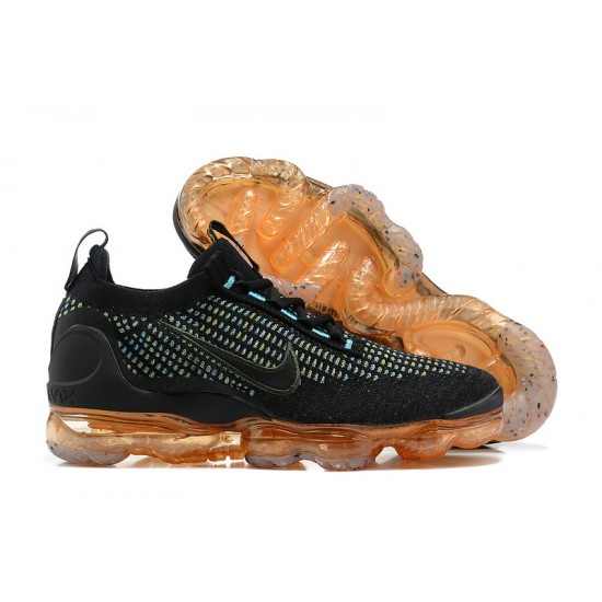 Stockx Nike Air VaporMax 2021 Flyknit Black Orange Shoes Women/Men