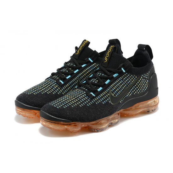 Stockx Nike Air VaporMax 2021 Flyknit Black Orange Shoes Women/Men