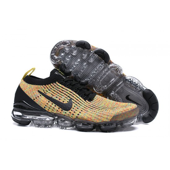 Stockx Nike Air VaporMax Flyknit 3 Black Yellow  AJ6900-006 Shoes Women/Men