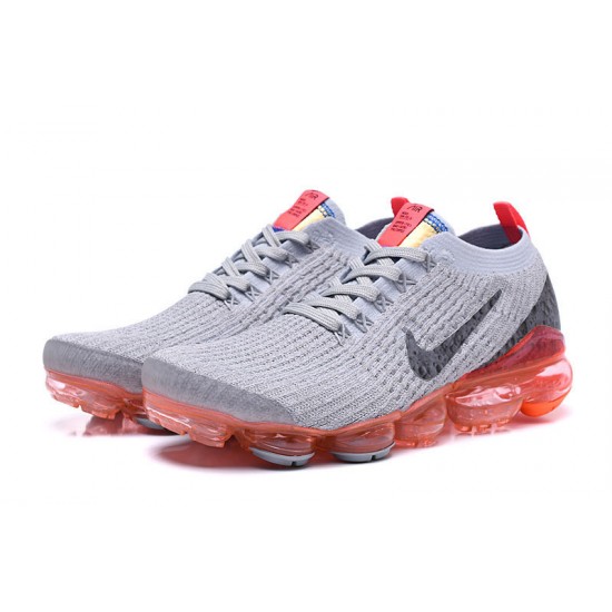 Stockx Nike Air VaporMax Flyknit 3 Grey Red AJ6900-600 Shoes Women/Men