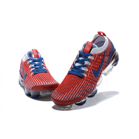 Stockx Nike Air VaporMax Flyknit 3 Red Blue CW5585-100 Shoes Women/Men