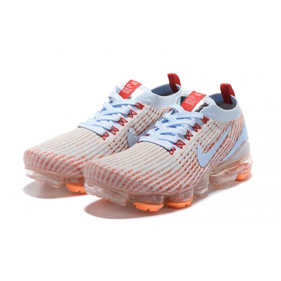 Stockx Nike Air VaporMax Flyknit 3 White Orange AJ6910-400 Shoes Women/Men