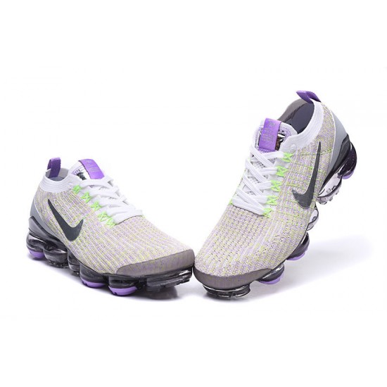 Stockx Nike Air VaporMax Flyknit 3 White Purple AJ6900-102 Shoes Women/Men