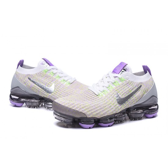 Stockx Nike Air VaporMax Flyknit 3 White Purple AJ6900-102 Shoes Women/Men