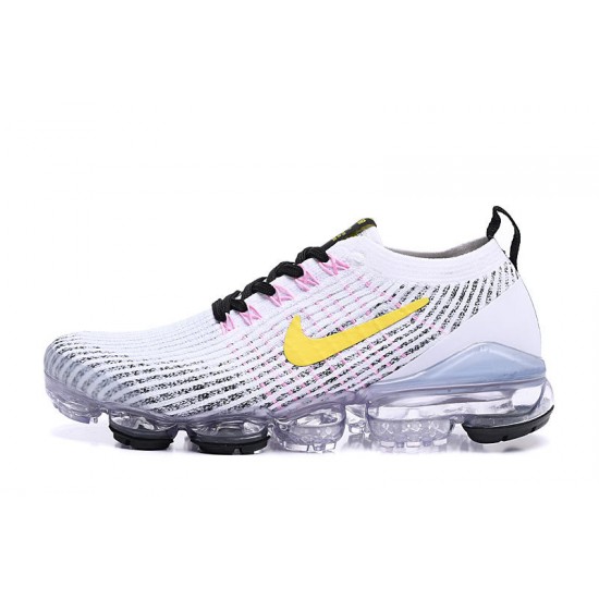 Stockx Nike Air VaporMax Flyknit 3 White Yellow AJ6900-103 Shoes Women/Men