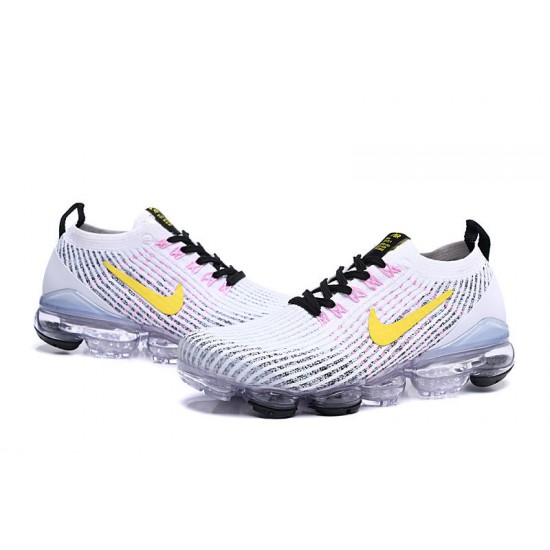 Stockx Nike Air VaporMax Flyknit 3 White Yellow AJ6900-103 Shoes Women/Men