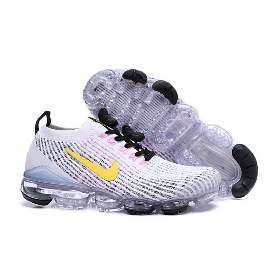 Stockx Nike Air VaporMax Flyknit 3 White Yellow AJ6900-103 Shoes Women/Men