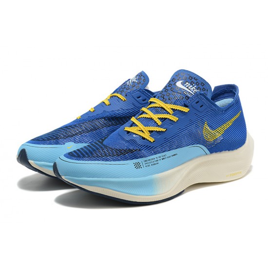 Stockx Nike ZoomX VaporFly NEXT% Blue Yellow Shoes Men