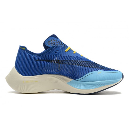 Stockx Nike ZoomX VaporFly NEXT% Blue Yellow Shoes Men