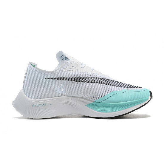 Stockx Nike ZoomX VaporFly NEXT% White Blue Shoes Women/Men