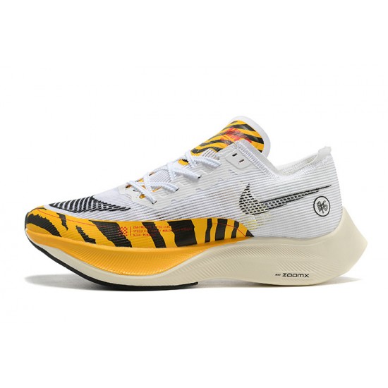 Stockx Nike ZoomX VaporFly NEXT% White Orange Shoes Women/Men