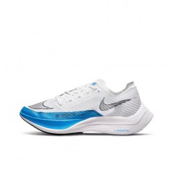 Stockx Nike ZoomX VaporFly NEXT% White and Blue Shoes Women/Men