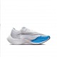 Stockx Nike ZoomX VaporFly NEXT% White and Blue Shoes Women/Men