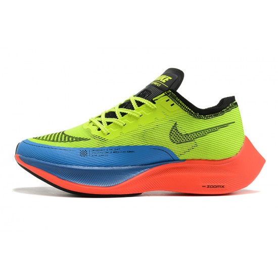 Stockx Nike ZoomX VaporFly NEXT% Yellow Blue Shoes Women/Men